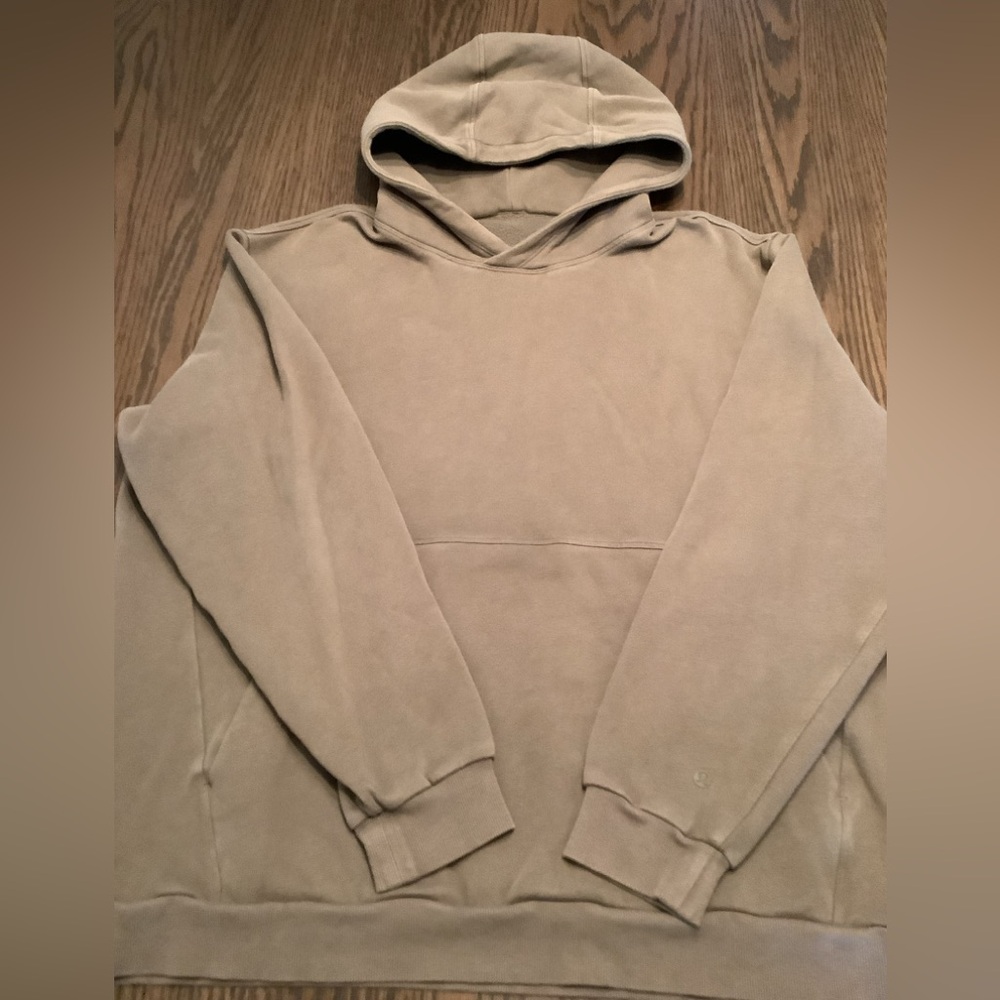 MINT LULULEMON MENS STEADY STATE BROWN/TAN HOODIE XL